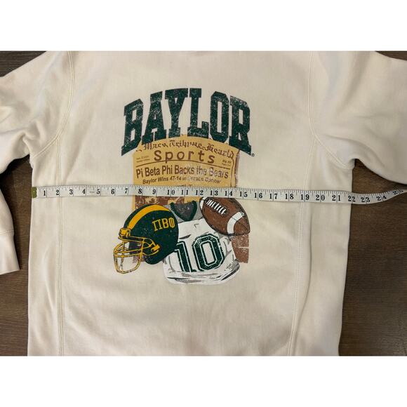 BAYLOR UNIVERSITY Pi Beta Phi Football Sweatshirt Top size L Gameday - Picture 6 of 6